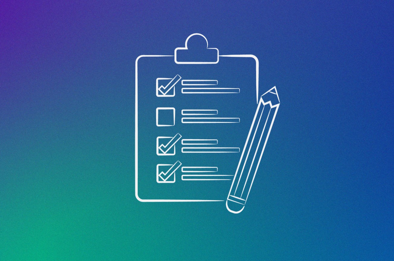 A clipboard with tasks checked off